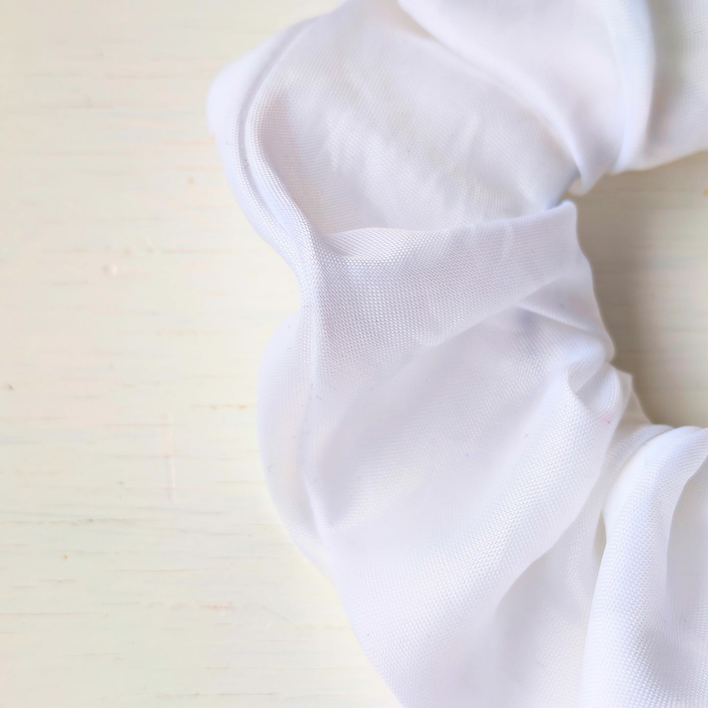Frozen Ground - Big Scrunchie White Upcycled