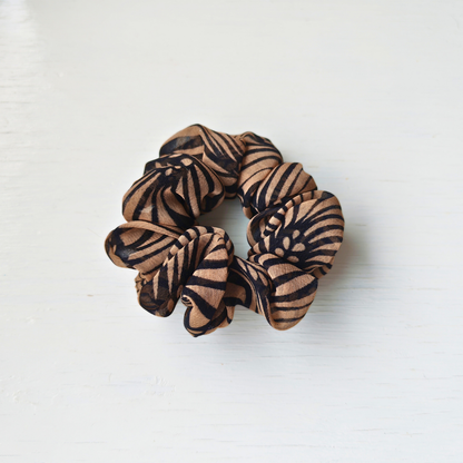 Chocolate Cloud - Medium Scrunchie Upcycled