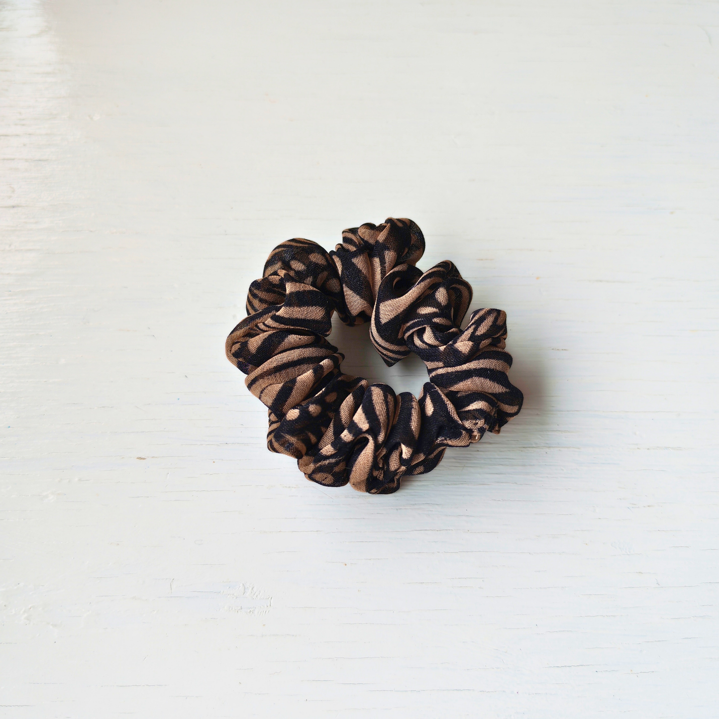 Chocolate Cloud - Small Scrunchie Upcycled