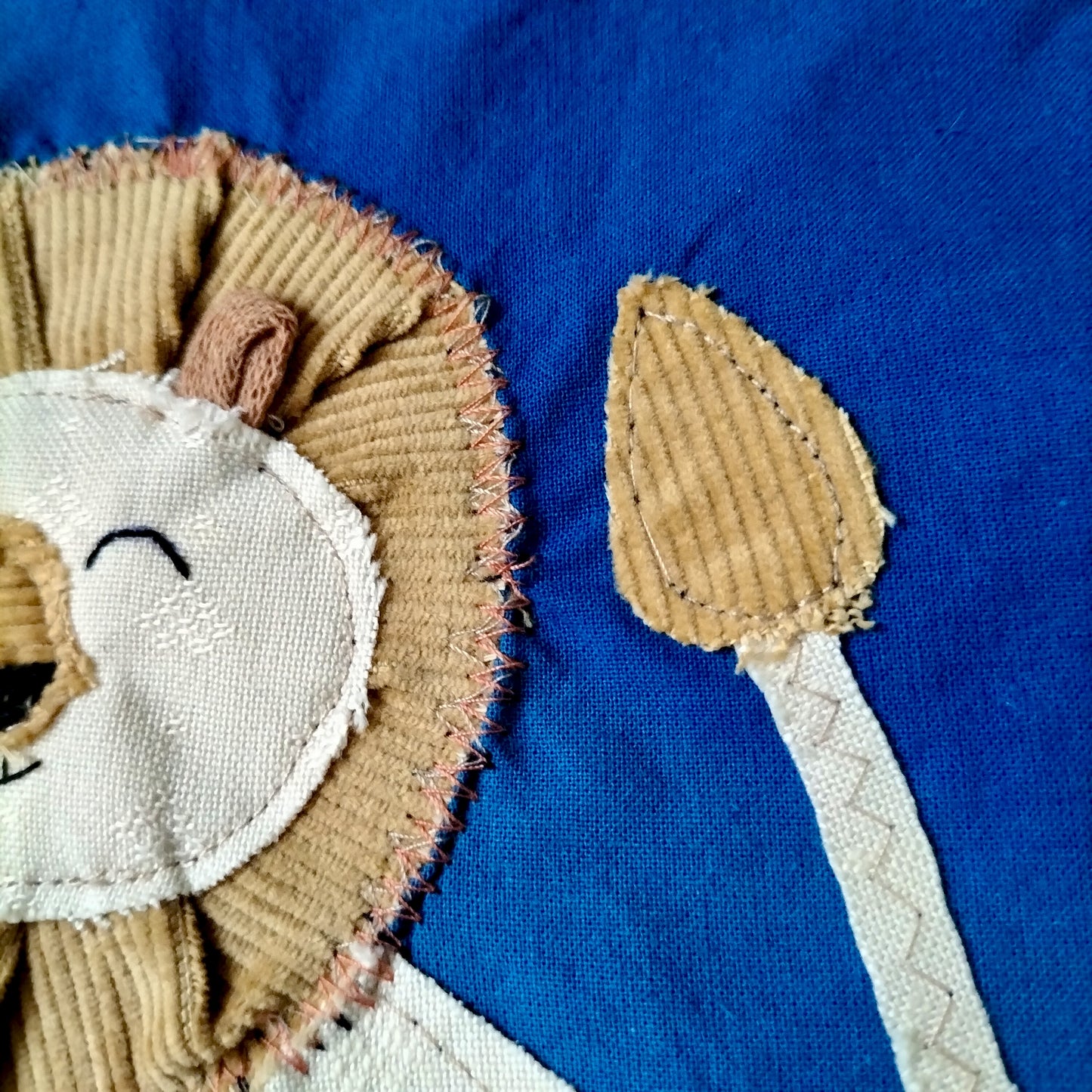 UPCYCLED Fabric Wall Decoration - Lion