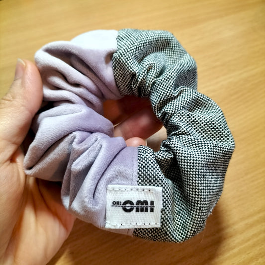 Scrunchie Violet & Gray