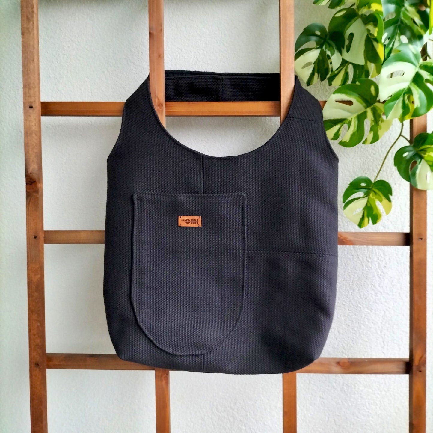 Handmade Tote Bag Boho Black