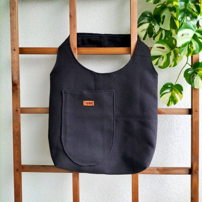 Handmade Tote Bag Boho Black