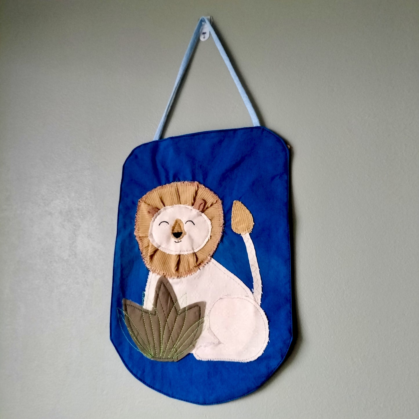UPCYCLED Fabric Wall Decoration - Lion