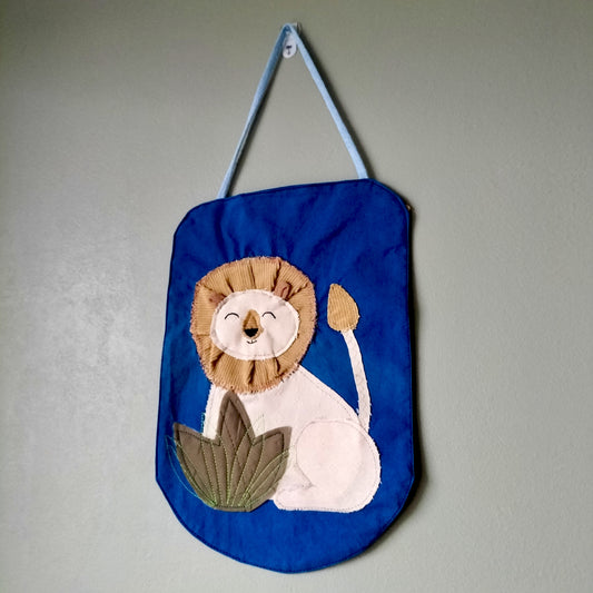 UPCYCLED Fabric Wall Decoration - Lion