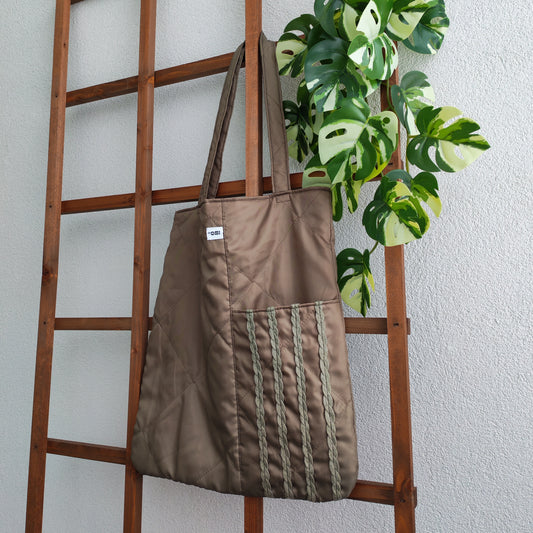 Iso kangaskassi Burgundi