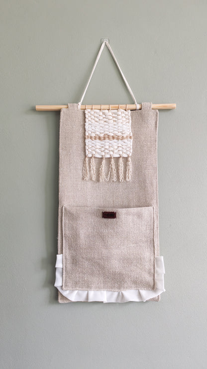 KÄTKÖ Mini Ruffle – Upcycled Textile Wall Pocket