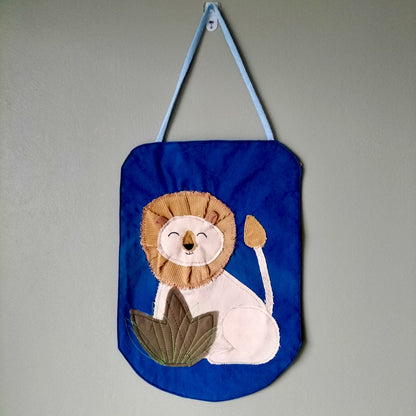 UPCYCLED Fabric Wall Decoration - Lion