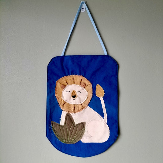 UPCYCLED Fabric Wall Decoration - Lion