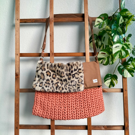 Tote Bag Leopard & Orange