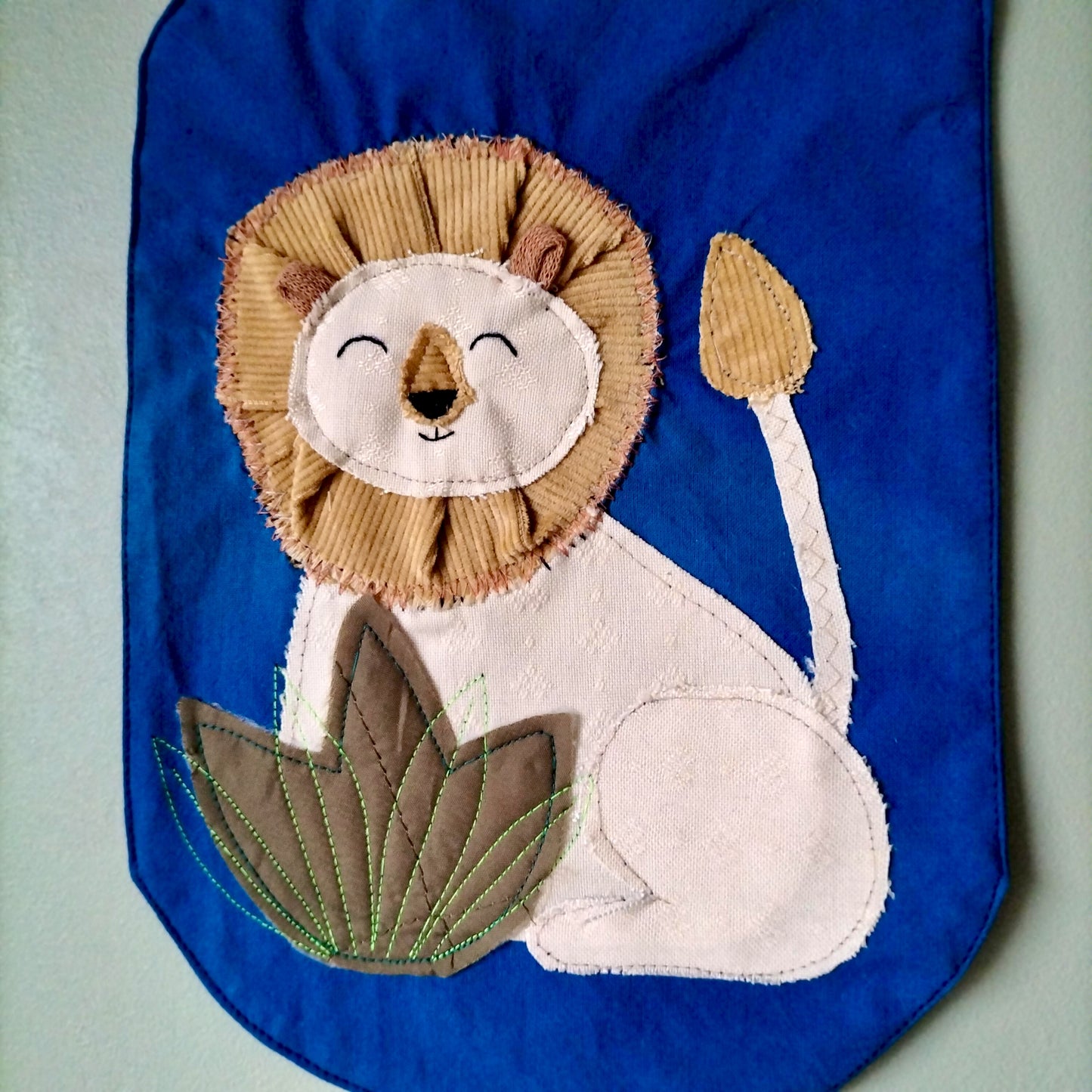UPCYCLED Fabric Wall Decoration - Lion