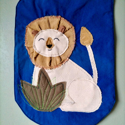 UPCYCLED Fabric Wall Decoration - Lion