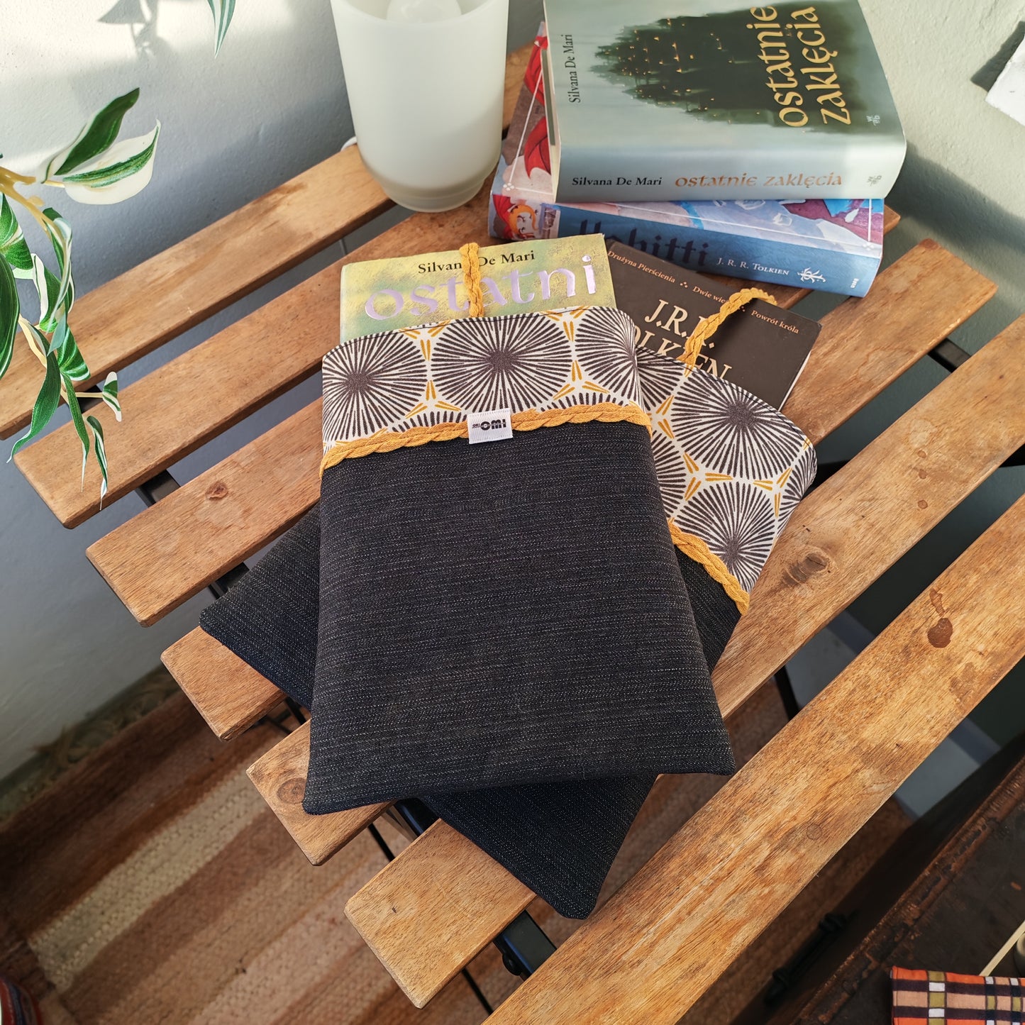 Book Sleeve Set – Upcycled Two-Piece Book Protection