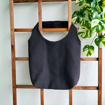 Handmade Tote Bag Boho Black