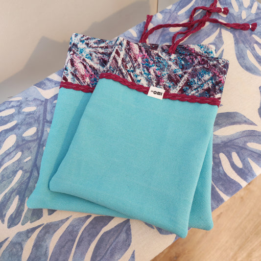 Book Sleeve Set – Upcycled Two-Piece Book Protection
