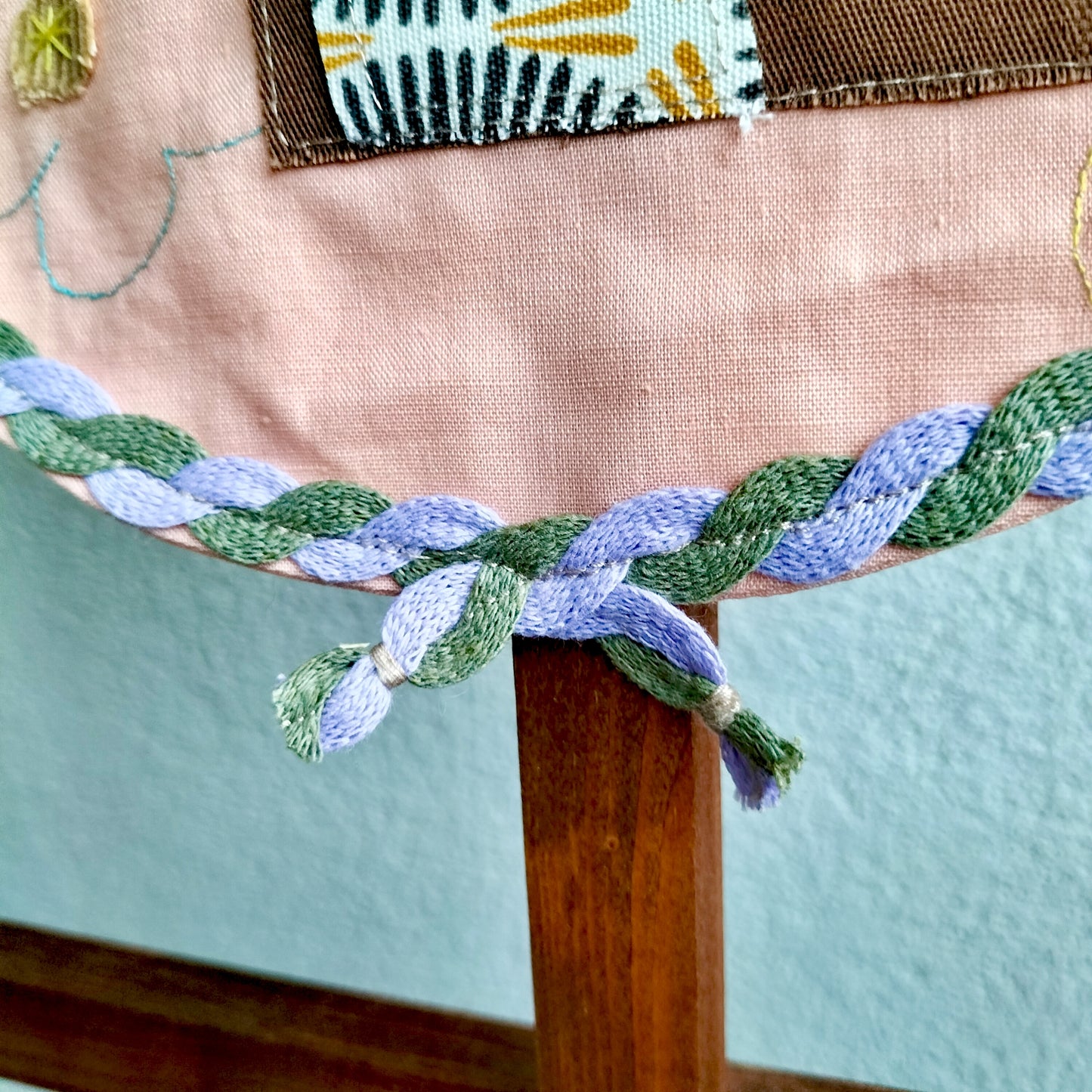 UPCYCLED Fabric Wall Decoration - Deer with Butterfly