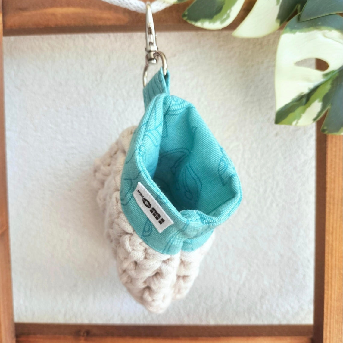 In-Ear Headphones Cover Floral Mint & BeigeCrochet