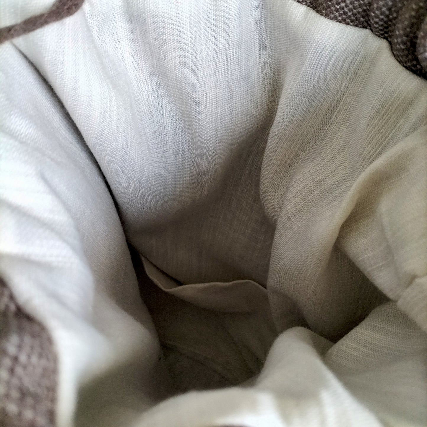 UPCYCLED Handmade Drawstring Backpack – Minimalist & Eco-Friendly Bag