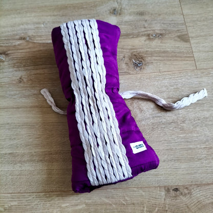 Dog Travel Mat Purple & Beige XS