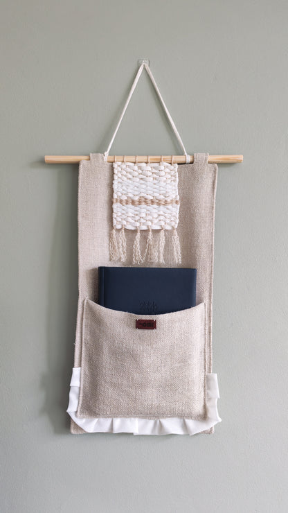 KÄTKÖ Mini Ruffle – Upcycled Textile Wall Pocket