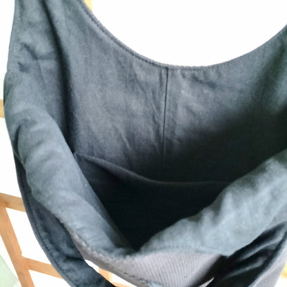 Handmade Tote Bag Boho Black