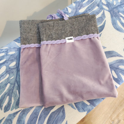 Book Sleeve Set – Upcycled Two-Piece Book Protection
