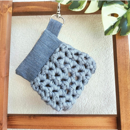 In-Ear Headphones Cover Navy Crochet