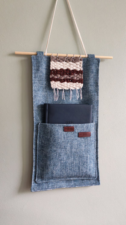 KÄTKÖ Mini Geometric Mermaid– Upcycled Textile Wall Pocket