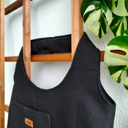 Handmade Tote Bag Boho Black