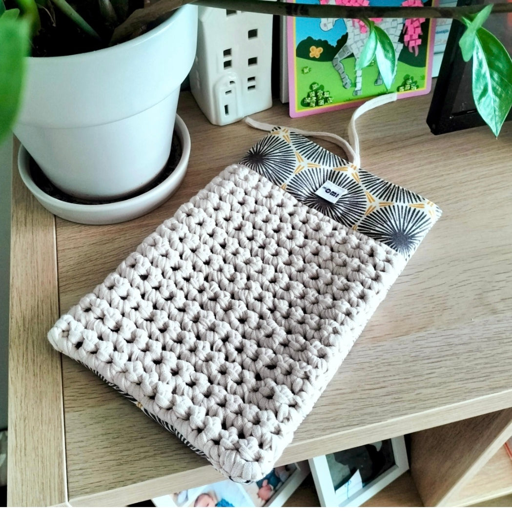 Book Cover: Boho Crochet Book Sleeve