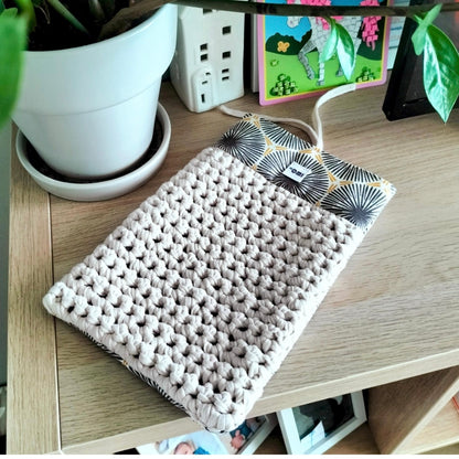 Book Cover: Boho Crochet Book Sleeve