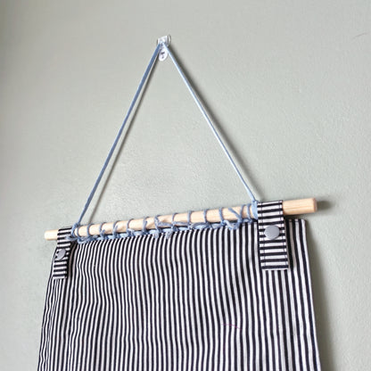 KÄTKÖ Seashore Handwoven Wall Pocket – Nordic Textile Wall Hanging with Storage